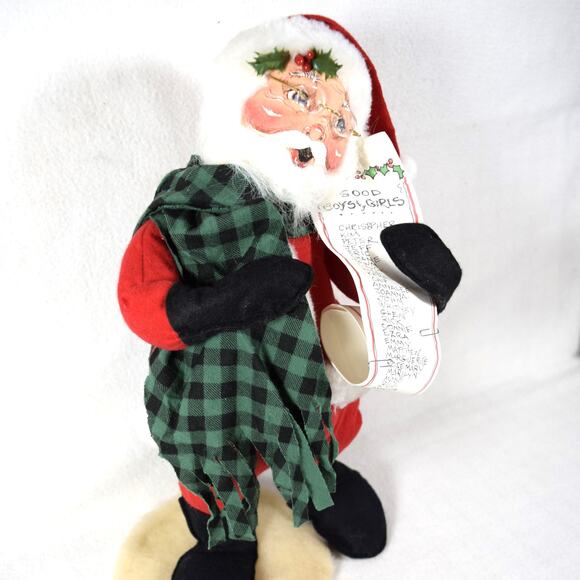 Annalee Santa Figure 18" Good Boys & Girls List 1997 Christmas Decor Whimsical - Picture 7 of 16